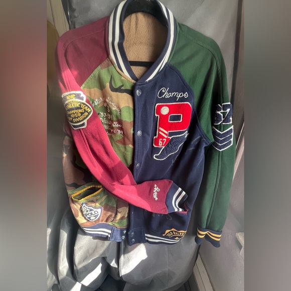 Polo Ralph Lauren Tiger Varsity Jacket (Camo/Multi Color) - Picture 8 of 12
